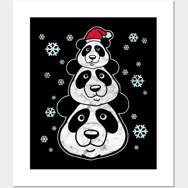 CHRISTMAS - Christmas Tree Panda Wall Art by AlphaDistributors